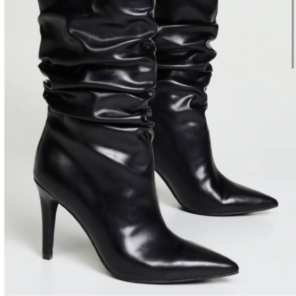 JEFFREY CAMPBELL Guillot Black Pointy Boots Sz 8.5
